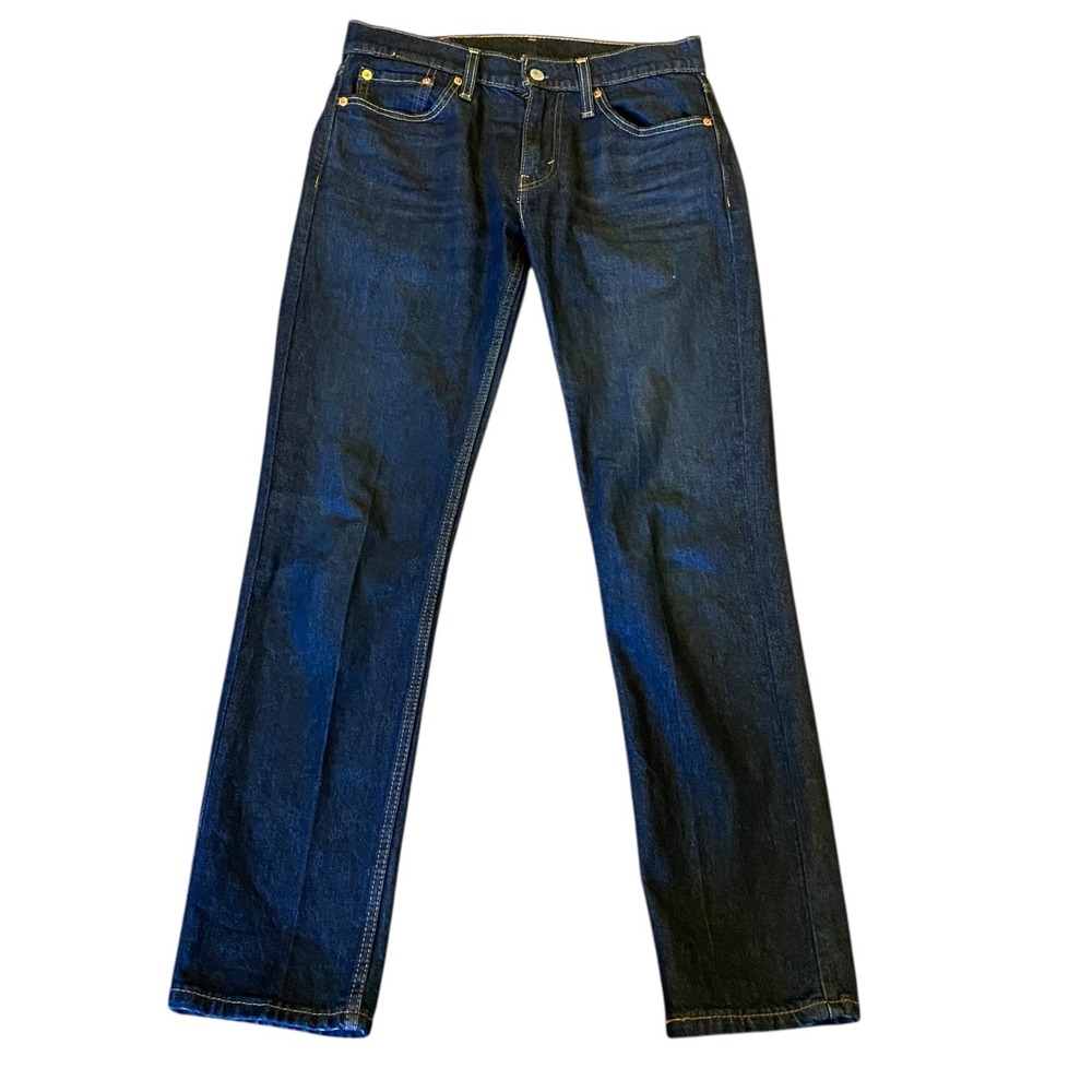 Levi's 511 Straight Leg Blue Jeans 29x32" Dark Wash #264H